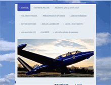 Tablet Screenshot of aeroclubdusarladais.com